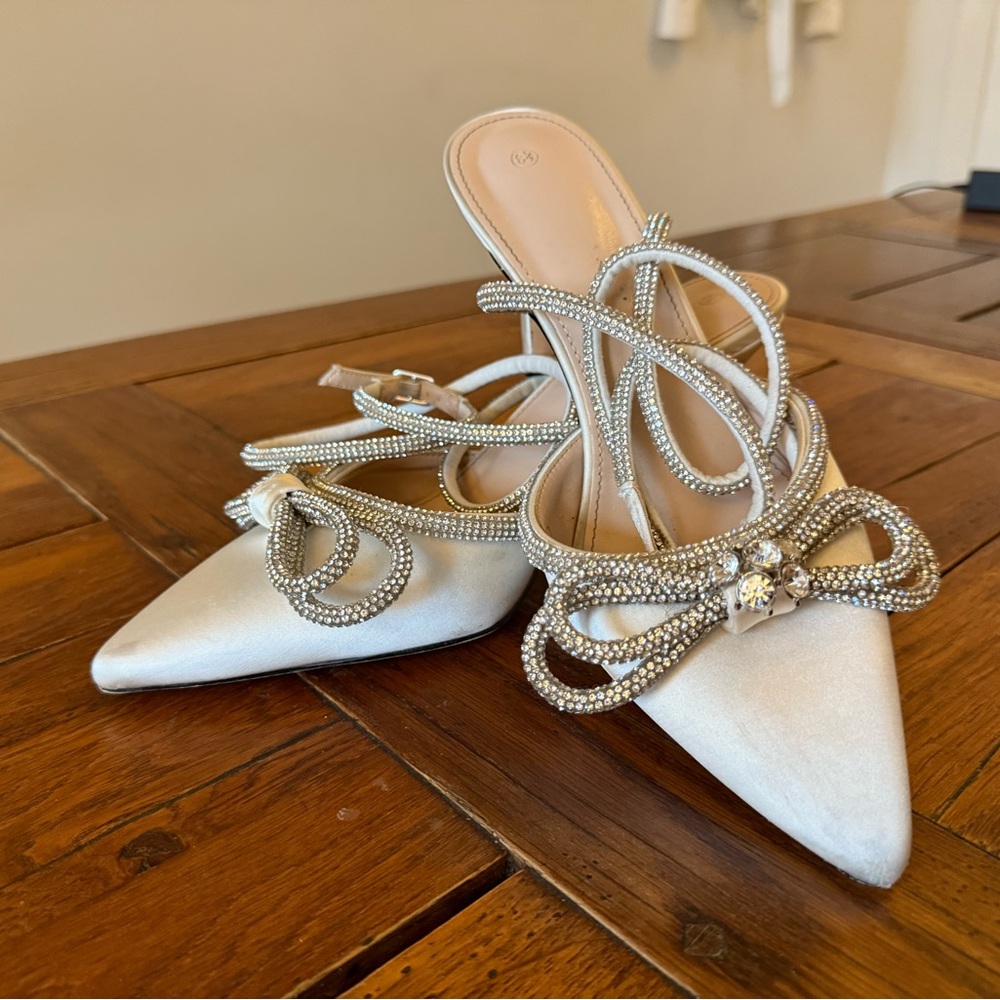 Amazon Silver Embellished Women's Heels